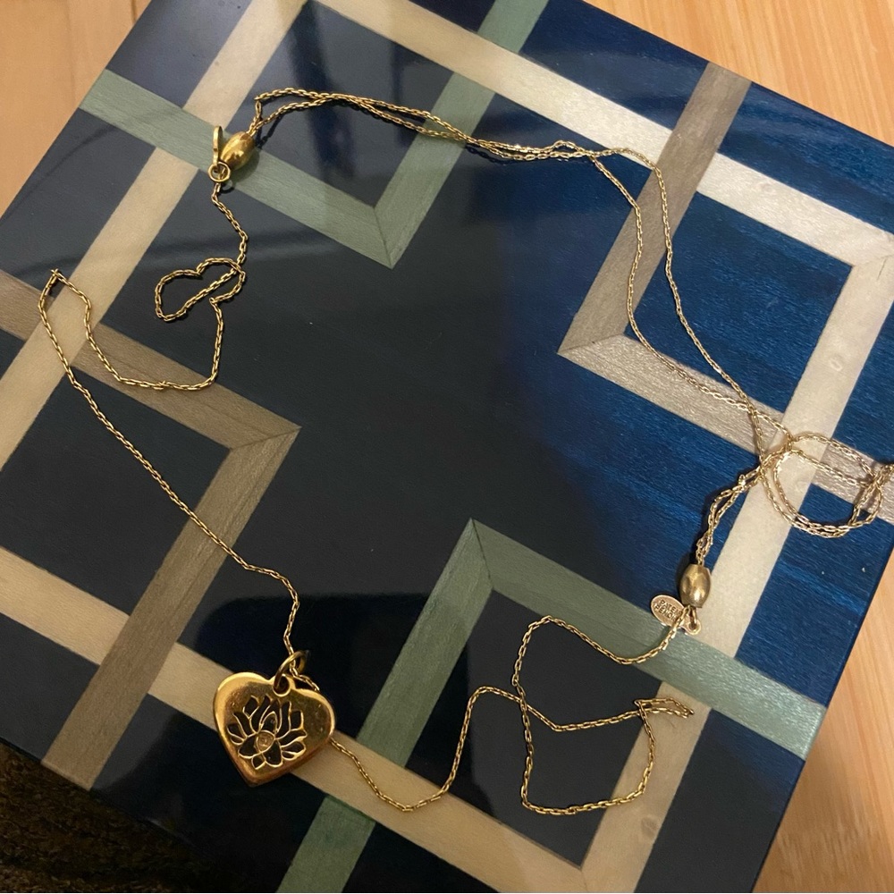 Alex and Ani Rose Gold Lotus Necklace